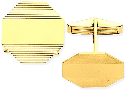 14k Yellow Gold Mens Octagonal Line Design Cuff Links Cufflinks Link Fine Jewellery For Dad Mens Gifts For Him steampunk buy now online 14k Yellow Gold Mens Octagonal Line Design Cuff Links Cufflinks Link Fine Jewellery For Dad Mens Gifts For Him steampunk buy now online