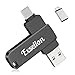 Exsellon 256GB Chiavetta USB per iphone,Memoria Esterna per iphone/Andriod/pad/Mac/tablet/PC,Chiavetta USB per scaricare foto immagine