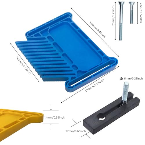Planche à plumes réglable empilable pour sécuriser sciage de table - 4
