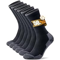 PULIOU Merino Wool Socks Men Women,Cushion Moisture Wicking Breathable Outdoor Multipack Hiking Trekking Walking Athletic Work thermal warm winter,3 pairs