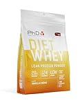 PhD Nutrition Diet Whey Lean Protein Powder | Vanilla Crème Whey Protein Powder 1 kg Bag