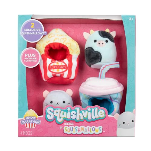 Squishville SQM0514 Accessory Set Film Marathon Super Soft Mini Squishmallows 5 cm Plush F