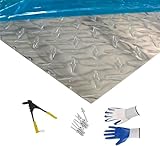 48' x 96'Aluminum Diamond Plate Sheet 0.04' Thick for Trailer, RV, Garages