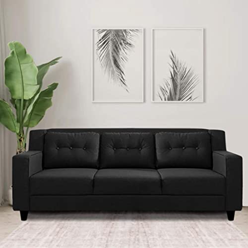 Image of CASASTYLE-Travia 5 Seater Fabric 3+2 Sofa Set (Dark-Grey)