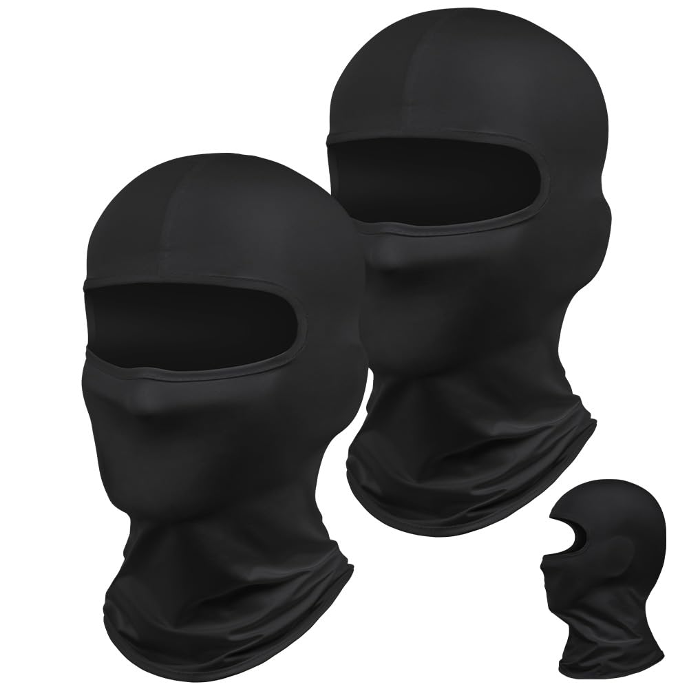 DiULi Máscara de Pasamontañas, Balaclava Hombre, Transpirable, Bufanda para Motocicleta, Bufanda de Verano para el Cuello, Protector UV, Máscara de Esquí Multifuncional, Anti Viento