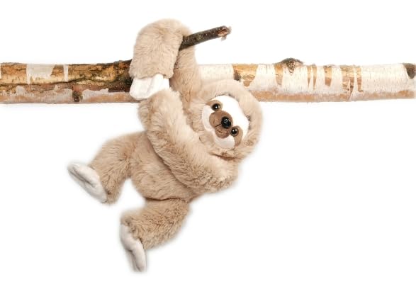Inware 9234 - Faultier Fauli, mit Klettverschluss, 40 cm, beige, Kuscheltier