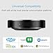 EMEET Bluetooth Conference Speaker M1 Black USB Speakerphone for Business Calls, 360 Audio Pickup, LED Indicator, 6+1 Mics, Skype Mobile Phone for Home Office