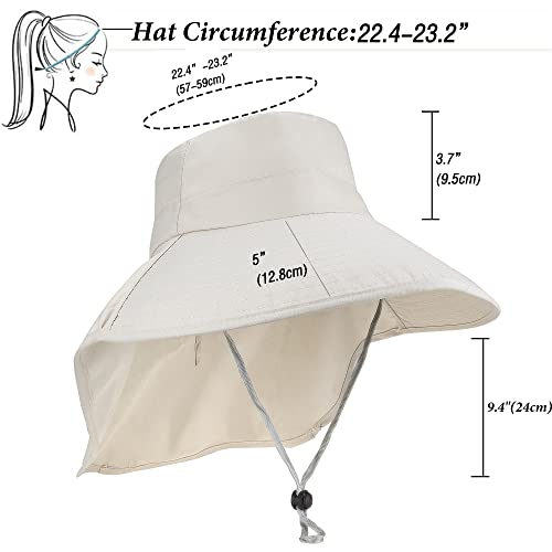 Sombrero de verano para mujer con ala ancha y protección UV miniatura 5