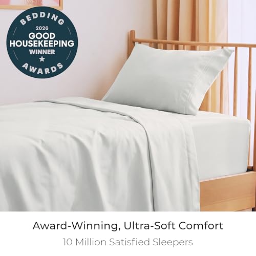 Image of Mellanni Twin Sheets Set - 3 PC Iconic Collection Bedding - Hotel Luxury, Extra Soft, Cooling Bed Sheets - Wrinkle, Fade, Stain Resistant (Twin, Ivory)