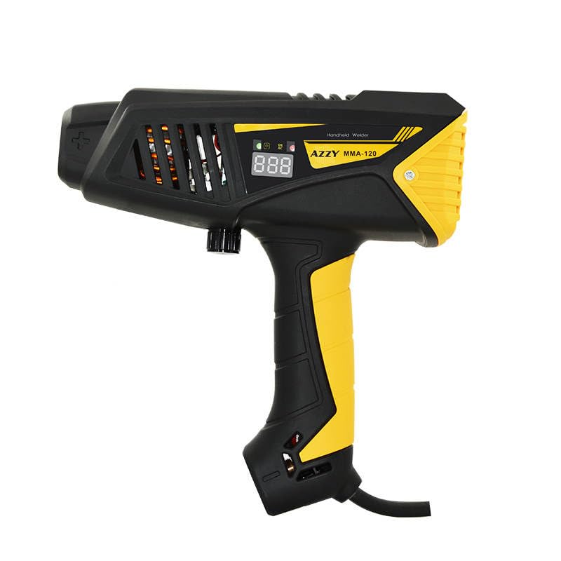 Azzy 110V 120 Amp Handheld Stick welder welding machine, portable Arc welder hand held with electrode holder for traditional stick welding and tool box