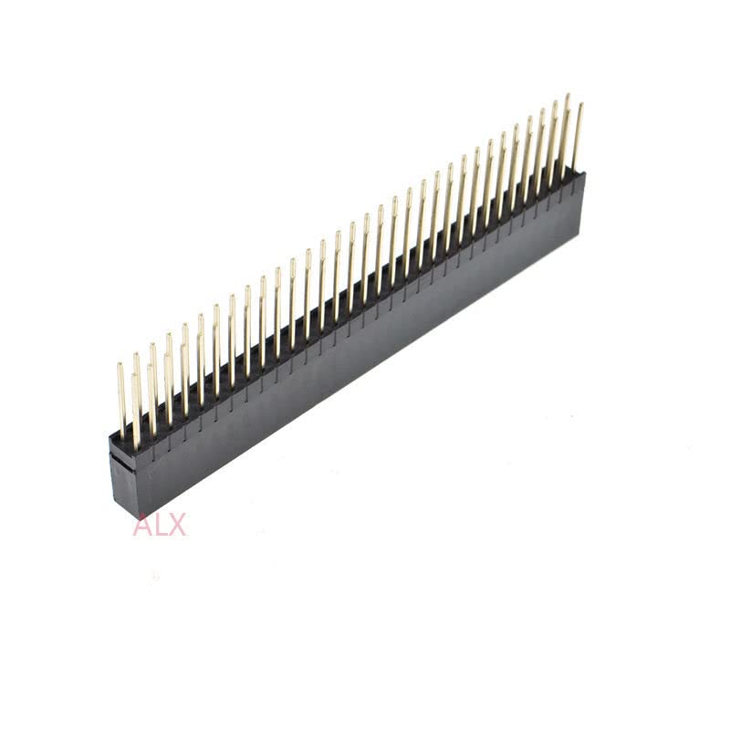 2PCS 2x32 PIN Double Row Straight Female PIN Header 2.54MM Pitch pin Long 12MM Strip Connector Socket 2 * 32 64 PIN 2x32Pin pc104