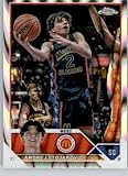 2023 Topps Chrome McDonald's All-American Refractor RayWave #23 Andrej Stojakovic WEST Basketball Card in Raw (NM or Better) Condition