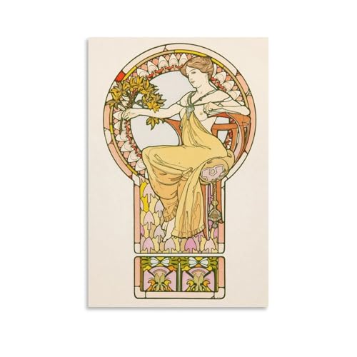 Tableau Alphonse Mucha 2 toile murale pour revitaliser un salon