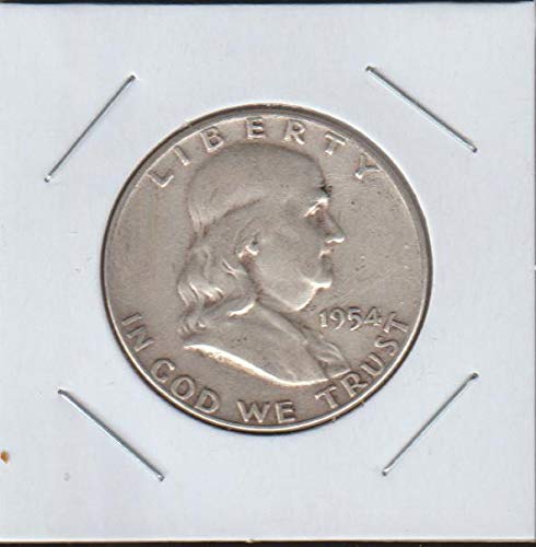 1954 No Mint Mark Franklin (1948-1963) Half Dollar Seller Fine...