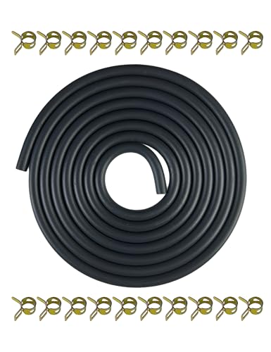 Image of 10 Feet 1 /5 Inch ID 5.5mm Fuel Line Hose Gas Line 95001-55008-60M | for ATV Quad Pit Dirt Bike Go Kart Mini Bike ATV Generator Small Engines w / 20 Clamps