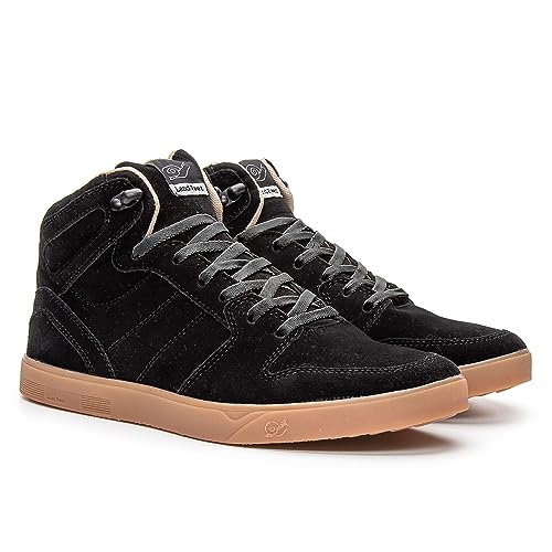 Tênis Skate Crossfit Casual Original Cano Alto Embarcadero Il Lifestyle (42, Preto Sola Natural)