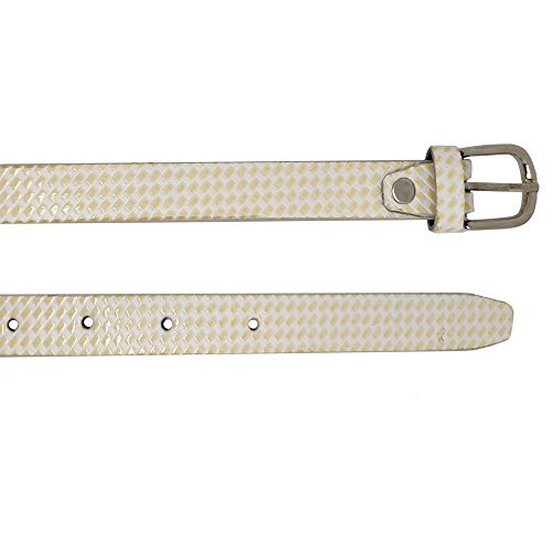 Image of PU Leather Belt for Girl and Ladies Free Size White Color