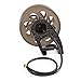 Suncast 125 ft. Sidetracker Wall Mount Garden Hose Reel with Guide, Dark Taupe