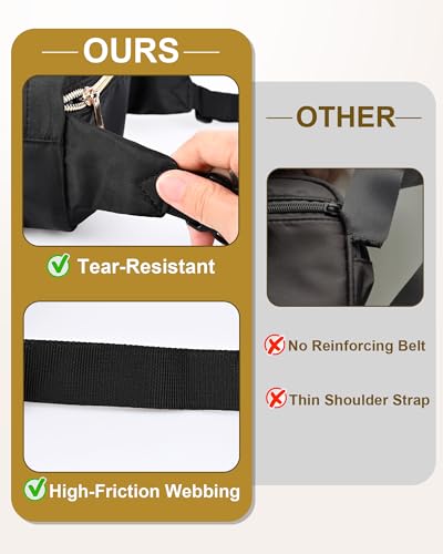 Image of Ita Bag Crossbody Small Pin Display Bag,Fanny Pack with Clear Window for Enamel Pins, Adjustable Belt Bag for Display& Travel & Collecting (Black)