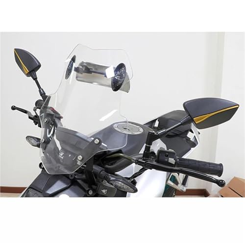 Espejo retrovisor universal de moto Benelli TRK con visión angular ABS 6