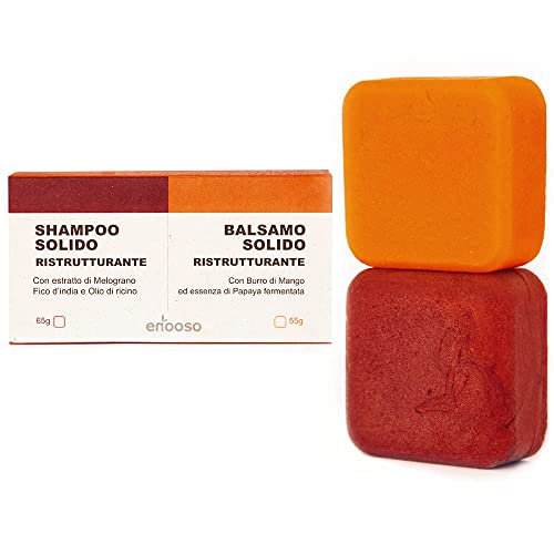 Enooso Set Shampoo Solido e Balsamo 120g