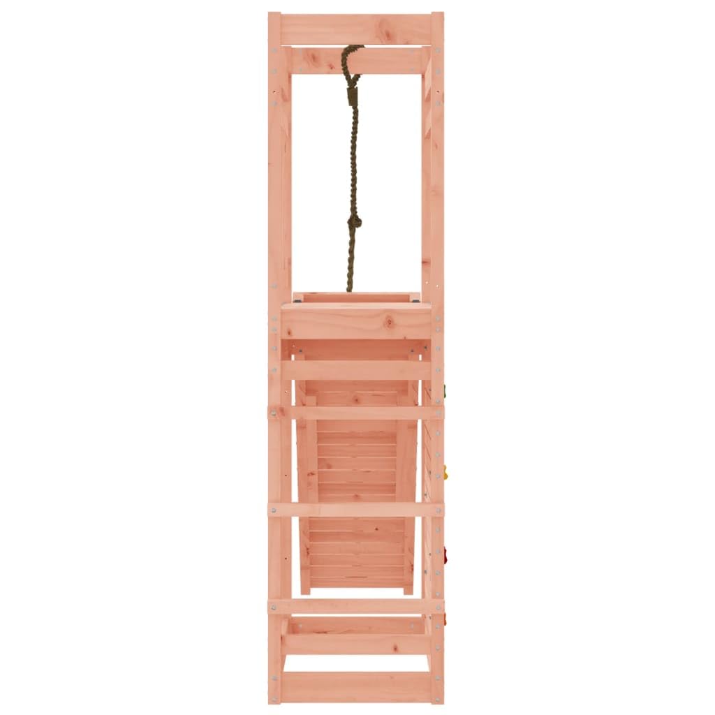 vidaXL Spielturm, Klettergerüst mit Kletterwand, Kinder Kletterturm mit Sandkasten, Spiel-Zubehör für Garten, Spielgeräte Spielplatz, Massivholz Douglasie