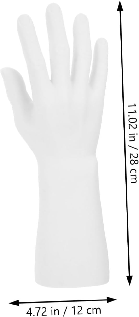Sosoport 2Pcs Hand Form Ring Holder Bracelet Necklace Ring Stand Male Mannequin Hand Display for Jewelry