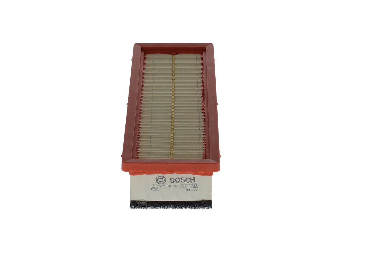 Bosch S0036 Car Air Filter - Separates Particles from the Air Intake - Moisture-resistant plus High Tensile Strength