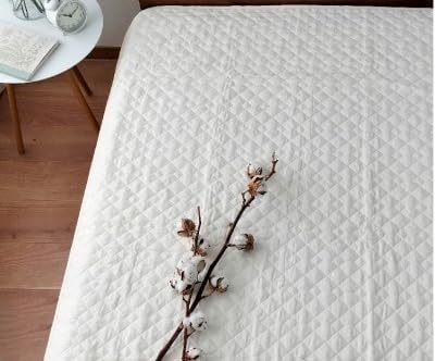 (セミダブル)和泉木綿 艶やかシルクコットンガーゼ敷パッド 120×205cm