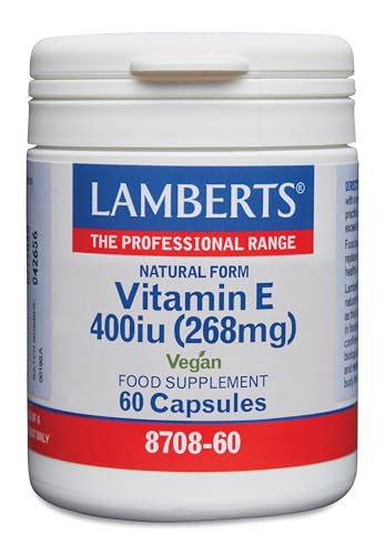 Lamberts Vitamina E, Natural 400Ui, Blanco, 60 Unidades