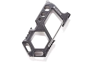 11 in 1 Metal Carabiner Keychain: Tactical Multitool for Every Adventure