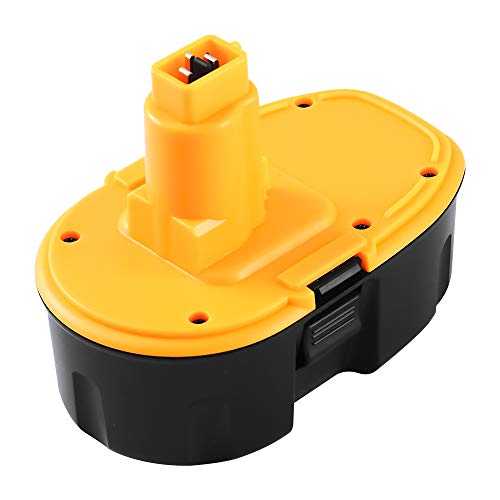 Topbatt 18V 3.0Ah Ni-MH Batterie de Remplacement pour Dewalt DC9096 DE9098 DE9096 DE9095 DE9094 DE9039 DE9503 DW9098 DW9096 DW9095 Perceuse sans fil (Jaune)