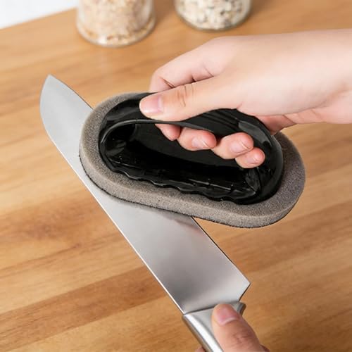 Image of Scrub Sponge with Handle, Scrubbing Pad for Stubborn Stains on Pots Pans & Kitchen Surfaces (4)