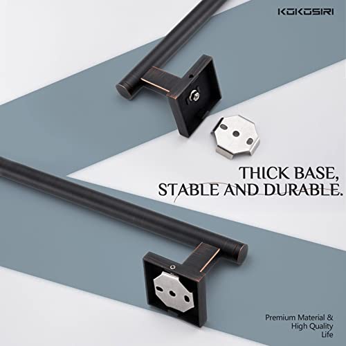 Image of KOKOSIRI Bathroom Towel Bars 12 Inch Towel Ring Oil Rubbed Bronze 30CM Hand Towel Holder for Bath Kitchen Wall Stainless Steel B4005ORB-L12
