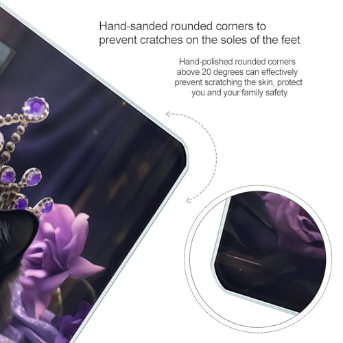 Báscula digital de baño con pantalla LCD, diseño estilo miniatura 4