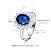 FANCIME-Birthstone-Rings-for-Women-Sterling-Silver-Created-Sapphire-Rings-Opal-Rings-Princess-Diana-Inspired-Statement-Engagement-Ring-Fine-Jewelry-for-Women-Size-56789 FANCIME Birthstone Rings for Women Sterling Silver 2.6ct Created Sapphire Rings Princess Diana Inspired Statement Engagement Ring September Birthstone Fine Jewelry for Women Size 9