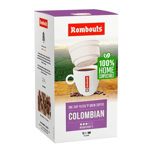 Rombouts compostable 1 Cup Filters Colombian Coffee 40 Individual Servings
