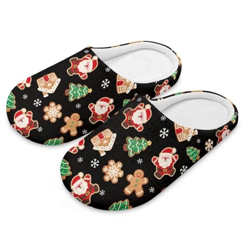 Womens Slippers Winter Fuzzy House Slippers Soft Holiday Gifts