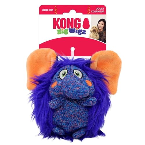 Kong ZigWigz - Peluche per cani (Elefante, medio)