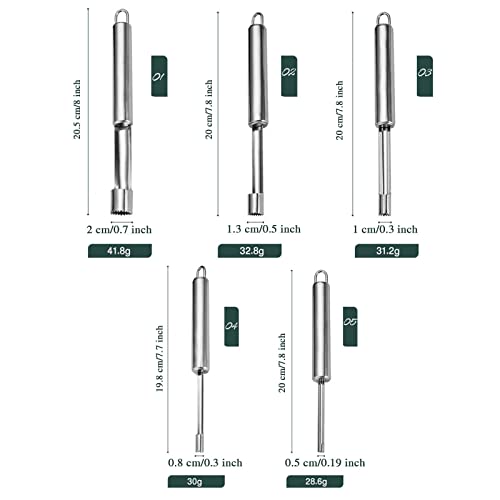 5P roestvrijstalen appelsnijder, roestvrijstalen kern voor appels of peren, roestvrijstalen appelsnijder, professionele roestvrijstalen sapcentrifuge, fruitgroente keukengadgets - Image 3