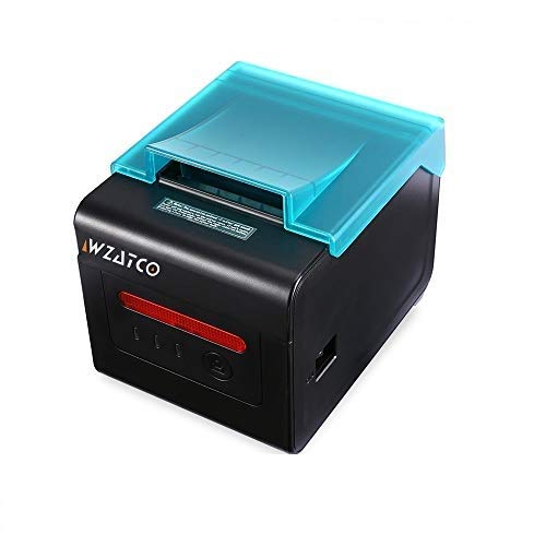 WZATCO 80mm 3 inch Thermal Receipt Printer with USB, WiFi & Cash Drawer Port, Auto Cutter
