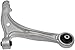 Dorman 522-321 Front Driver Side Lower Suspension Control Arm and Ball Joint Assembly Compatible with Select Honda Models