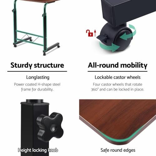 Image of TECHNOVIBES Foldable Study Table /Bed Table /Foldable and Portable Wooden /Writing Desk for Office /Home /School (Pink with Black Legs)