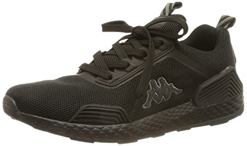 Kappa Tyke Unisex, Zapatillas de running de carretera para adultos, 1111 Black, 43 EU
