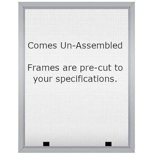 Custom Size Window Screen Kit (Mill (Silver)) Assembly Required