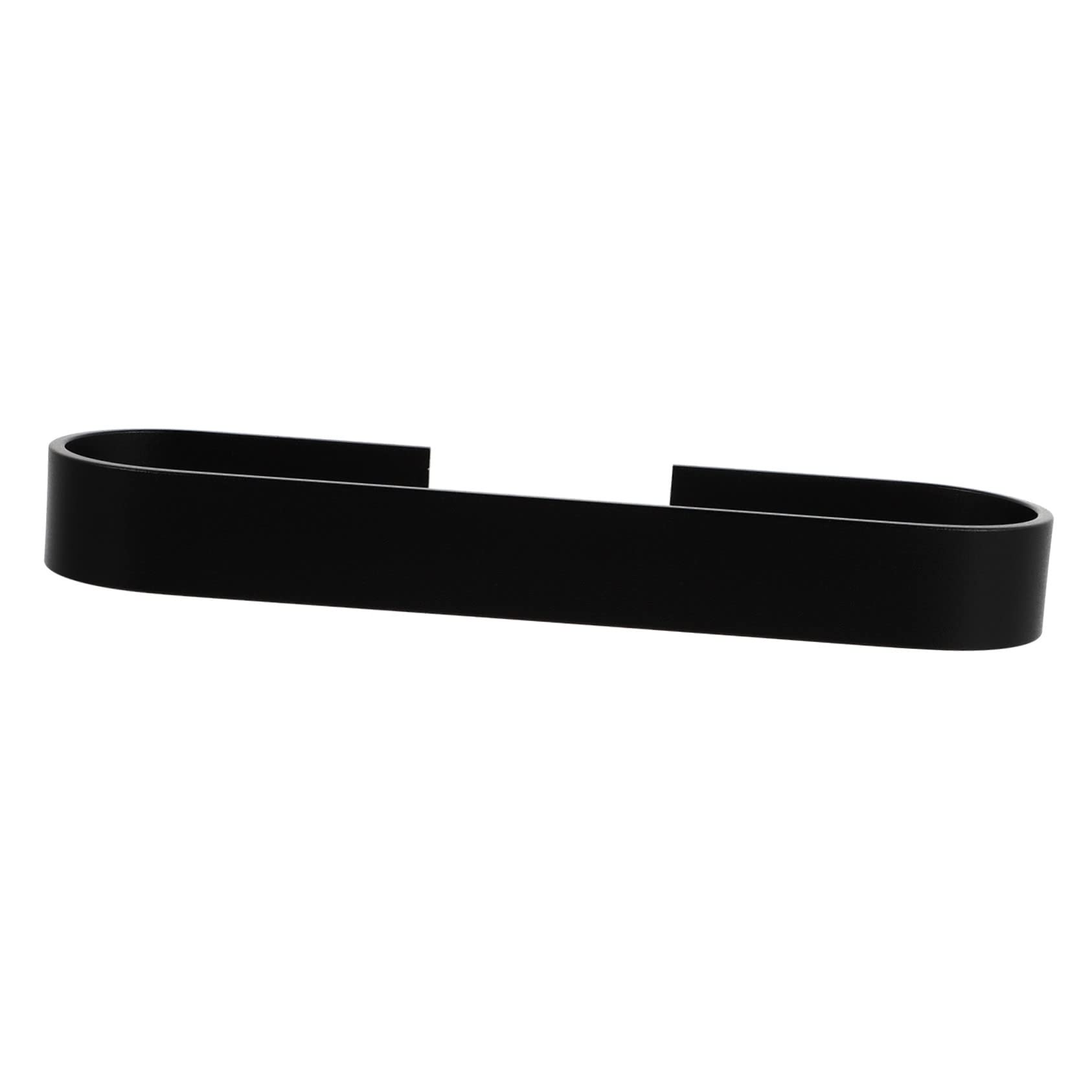 Porte-serviettes noir 25 cm en aluminium pour salle de bain design