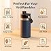 Chug Lid for YETI Rambler18 26 36 46 64 oz, Replacement Cap for Kids Jr 12 Ounce with Flexible Handle, Leak-proof Spout Cover, BPA-Free Easy Sip Chug Cap for YETI Water Bottle Accessories