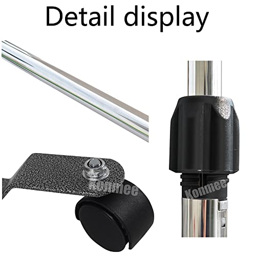 Konmee Iv Poles Iv Stands 4 Hook 4 Legs Portable Rolling With Stainless Steel Adjustable Height #TOP6