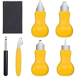 Alrhso Watch Battery Replacement Tool Kit 6 Pcs Watch Back Removal Tool with 1 Cleaning Cloth, Wristwatch Back Case Opener for Wristwatch Repair Battery Replacement