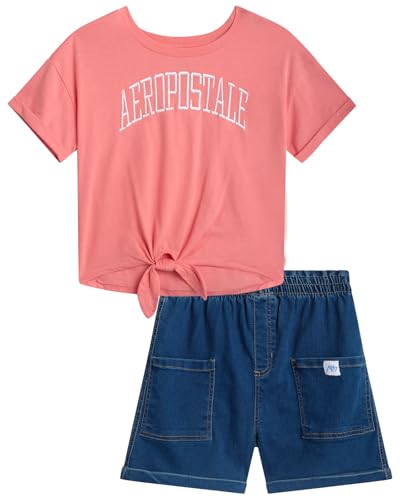 AEROPOSTALE Girls 2-Piece Shorts Set (Ages 7-12)
